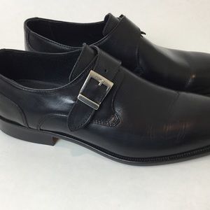 Men’s Black Dress Shoes 41 Monk Strap LIKE NEW